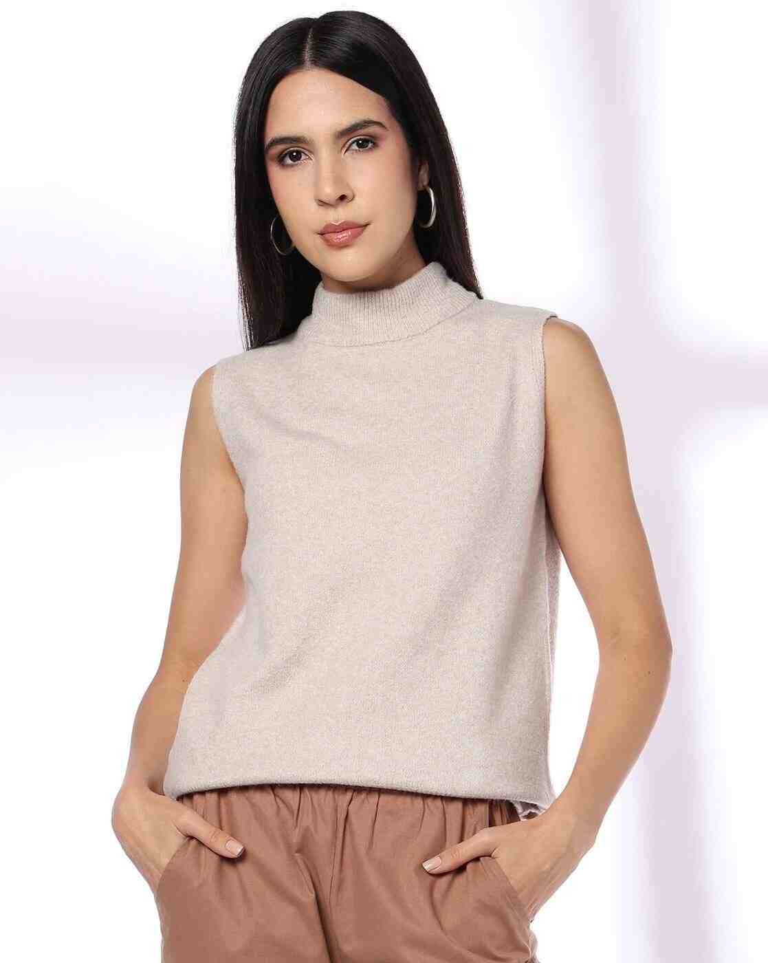 FIG | Women Ribbed Turtleneck Pullover|0