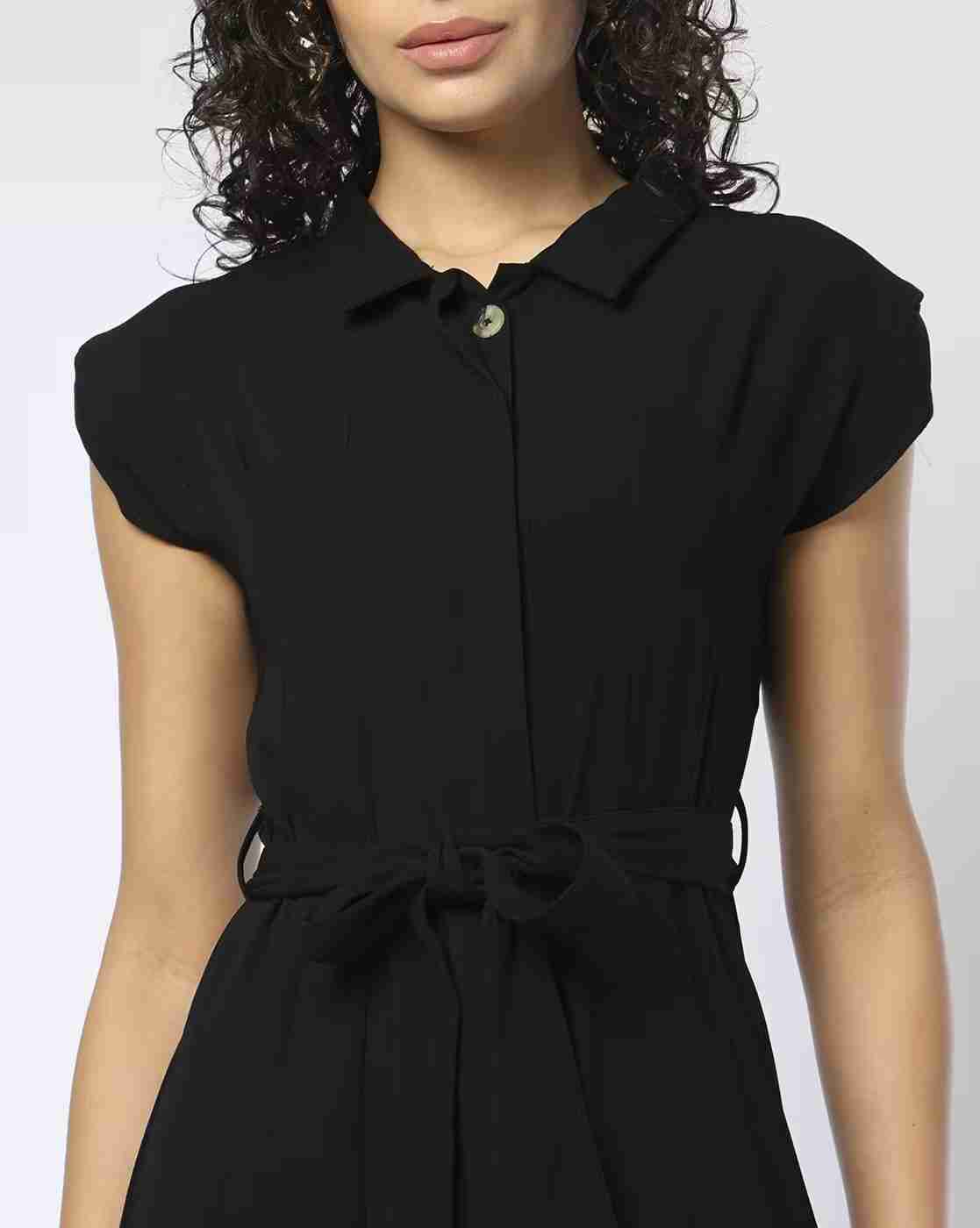 FIG | Women Front-Open Long Shirt Dress|3