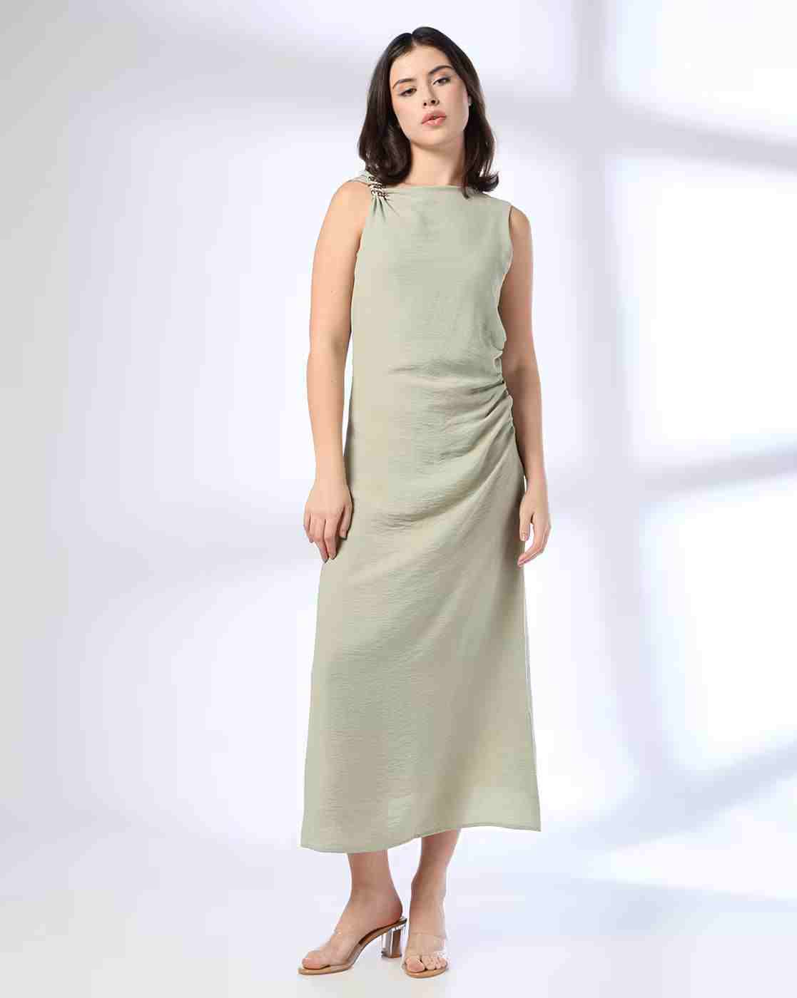 FIG | Women Boat-Neck Sheath Dress|0