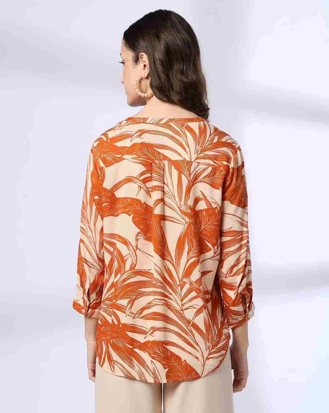 FIG | Men Tropical Print Relaxed Fit Top|2