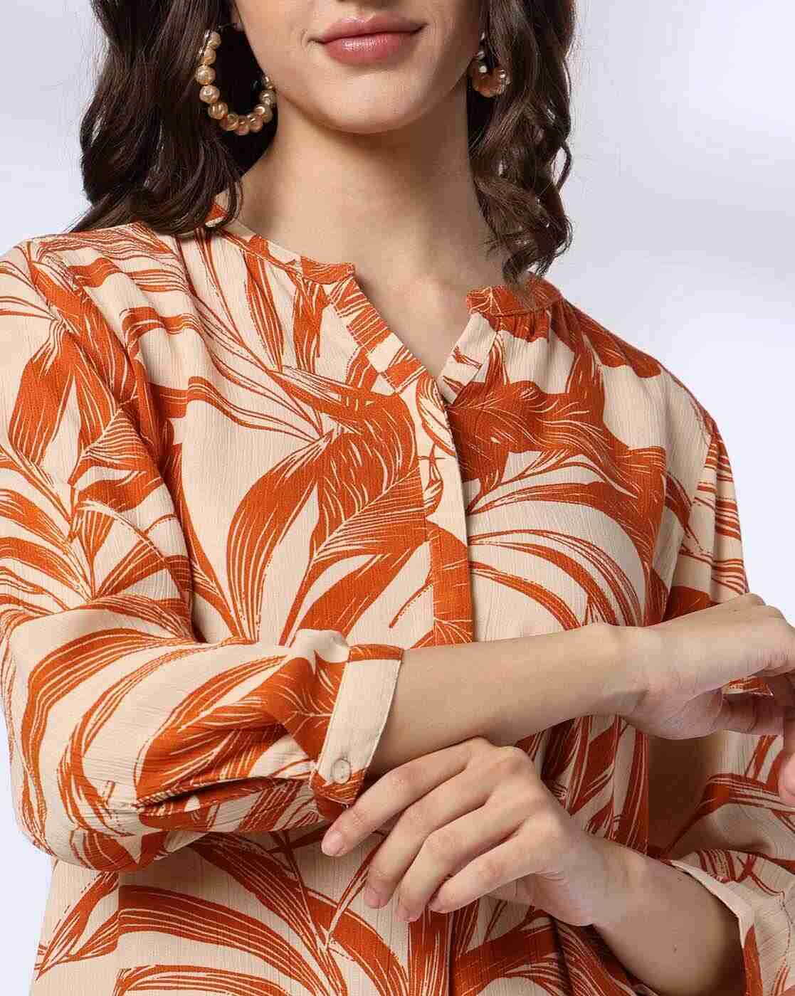 FIG | Men Tropical Print Relaxed Fit Top|3