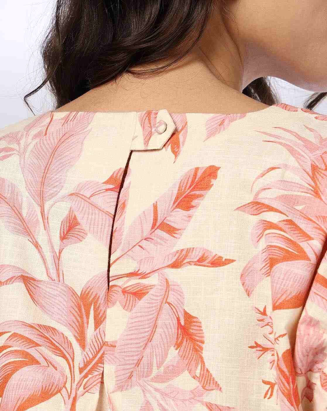 FIG | Women Floral Print Relaxed Fit Top|4