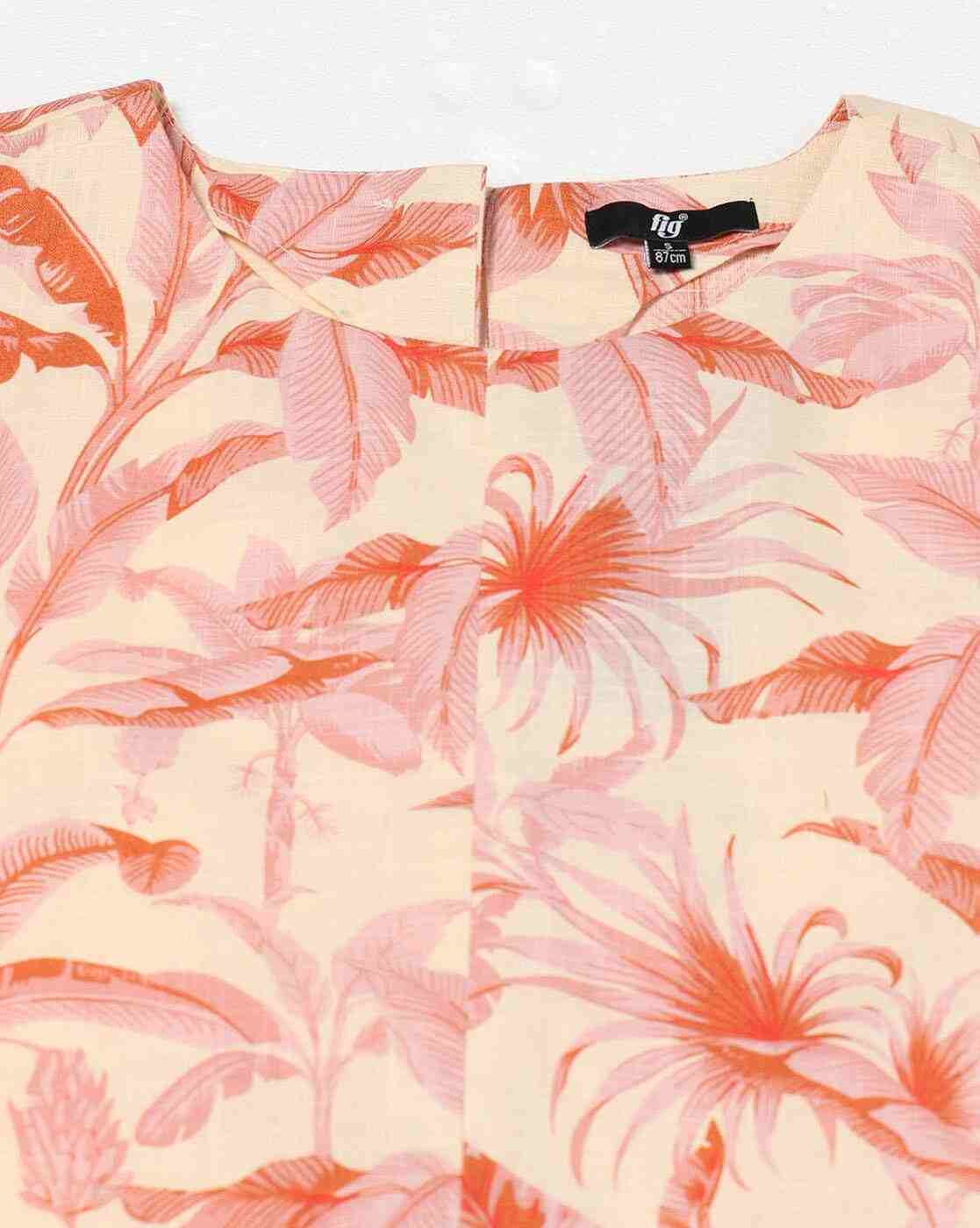 FIG | Women Floral Print Relaxed Fit Top|5