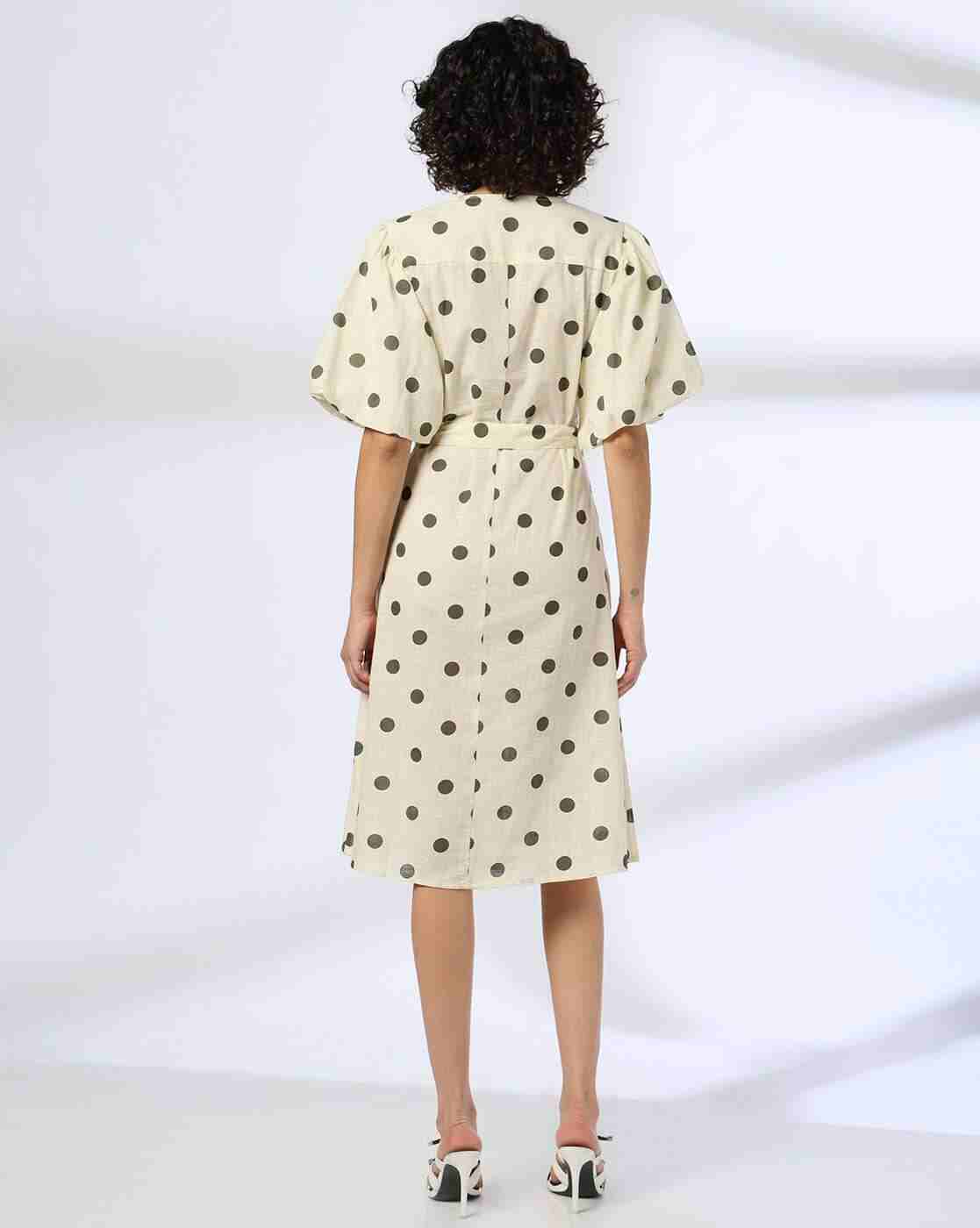 FIG | Women Polka-Dot Print A-Line Dress|2