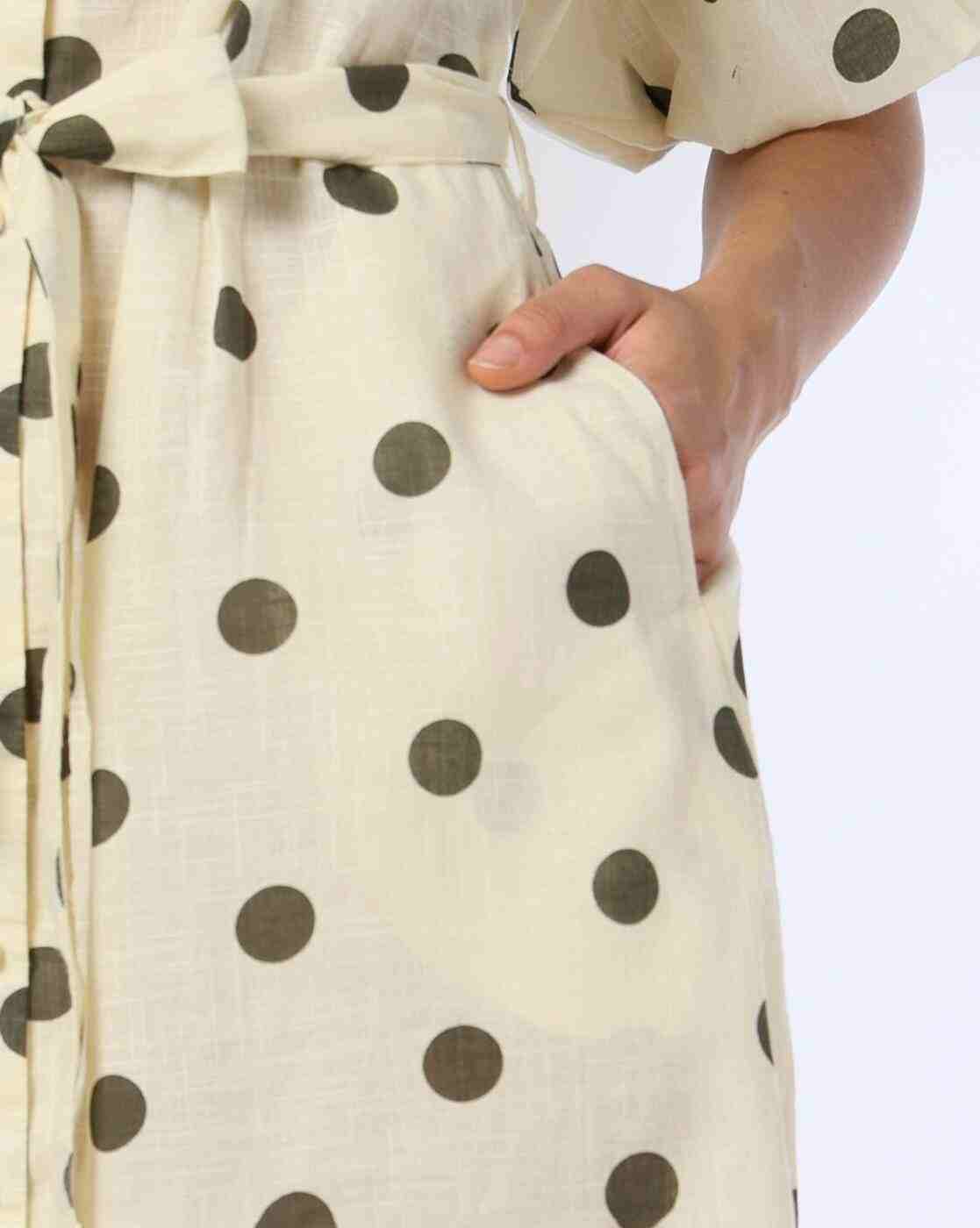 FIG | Women Polka-Dot Print A-Line Dress|4