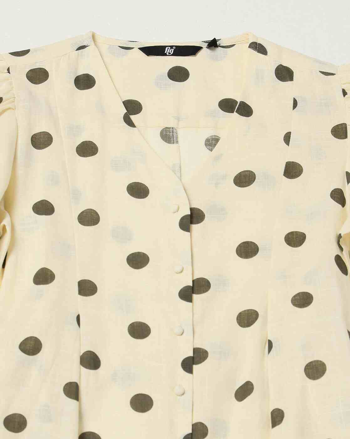 FIG | Women Polka-Dot Print A-Line Dress|5