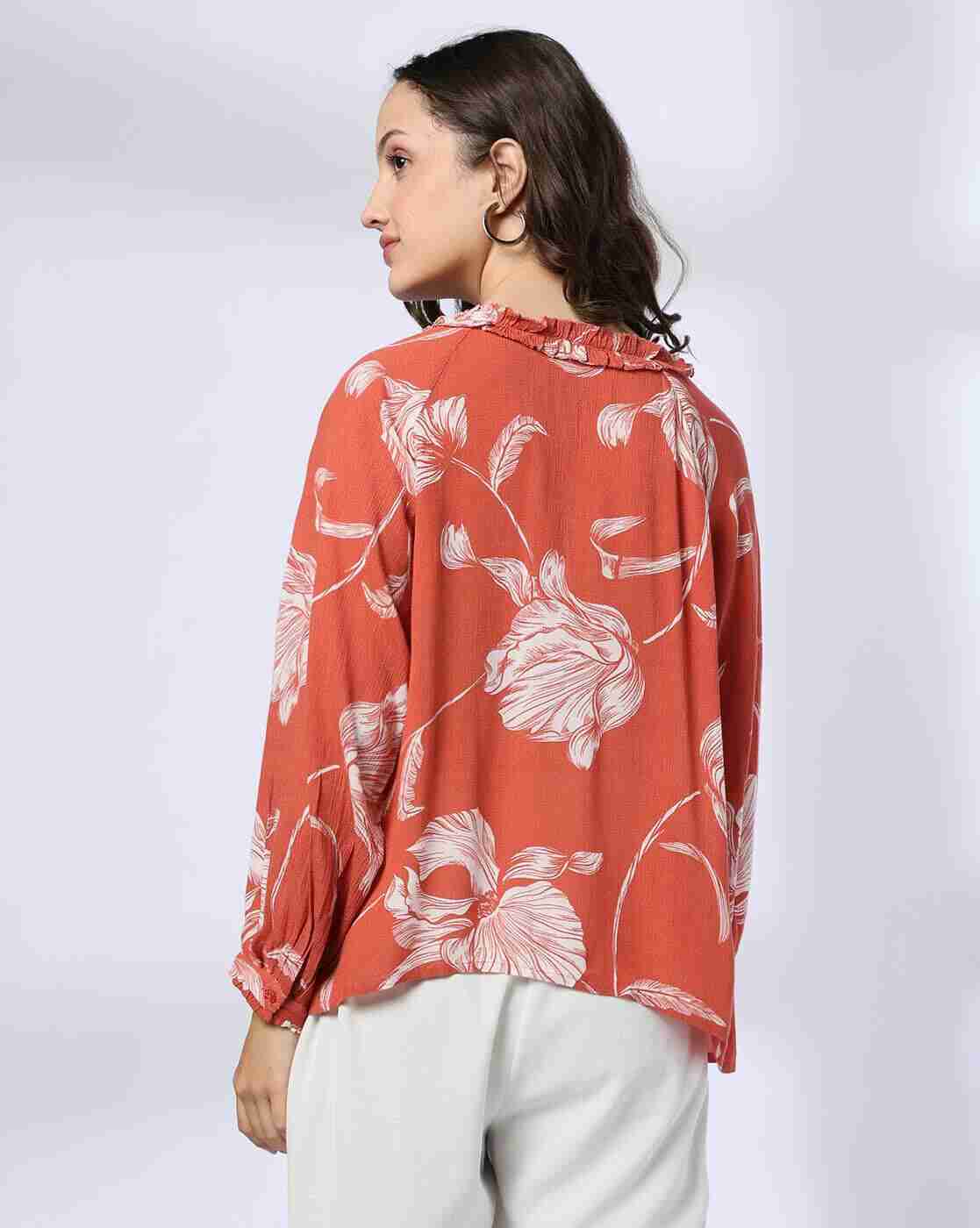 FIG | Women Floral Print Relaxed Fit Top|2