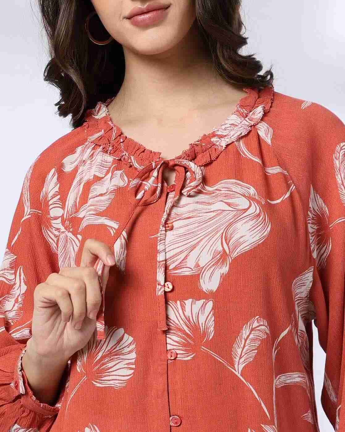 FIG | Women Floral Print Relaxed Fit Top|3