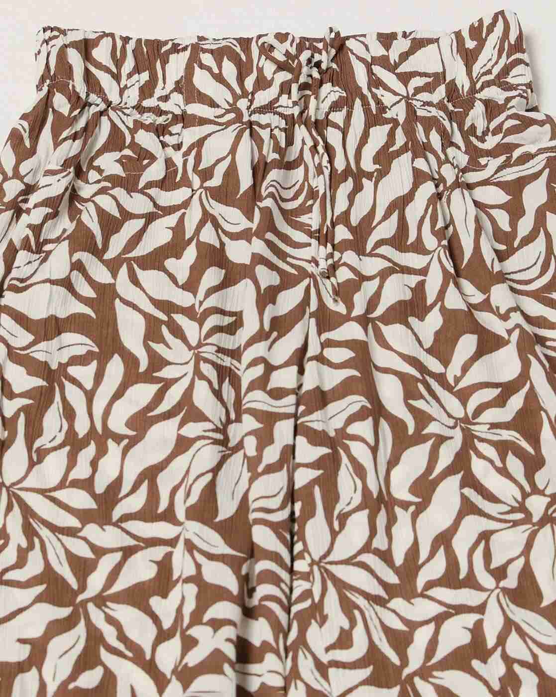 FIG | Women Leaf Print Relaxed Fit Pants|4