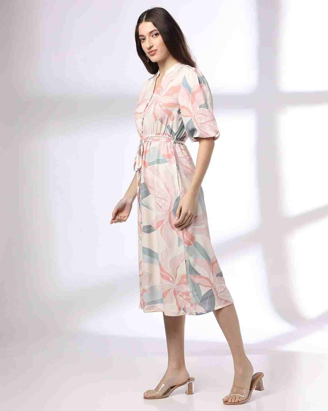 FIG | All-Over Floral Print Shirt Dress|1