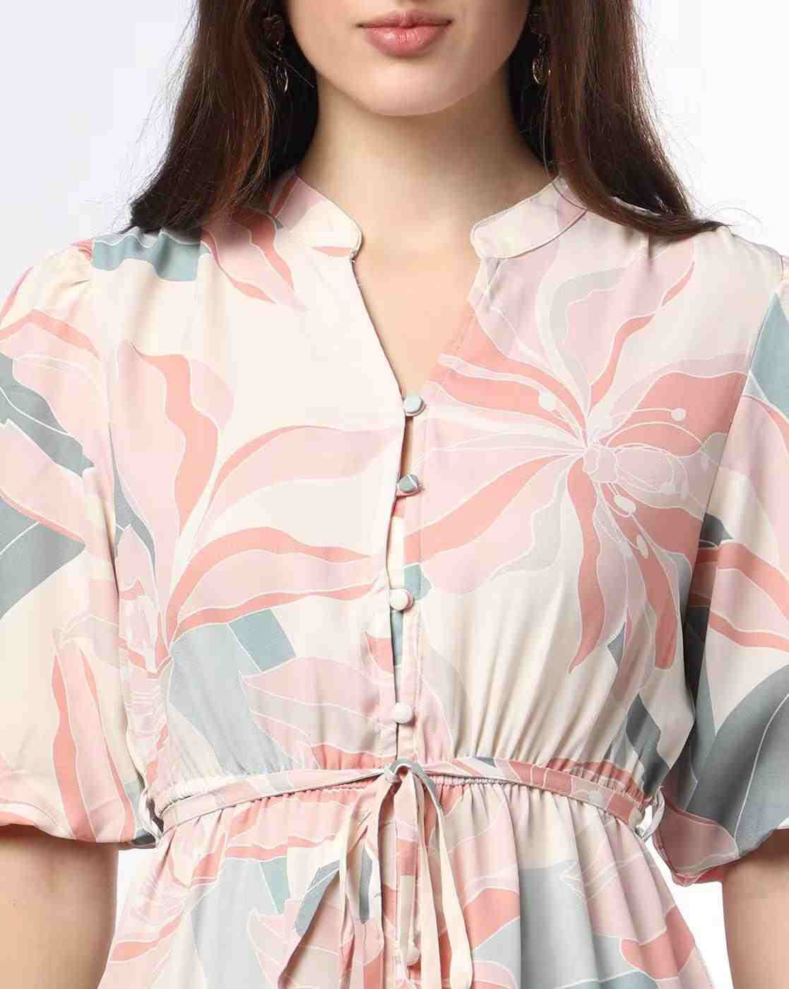 FIG | All-Over Floral Print Shirt Dress|3