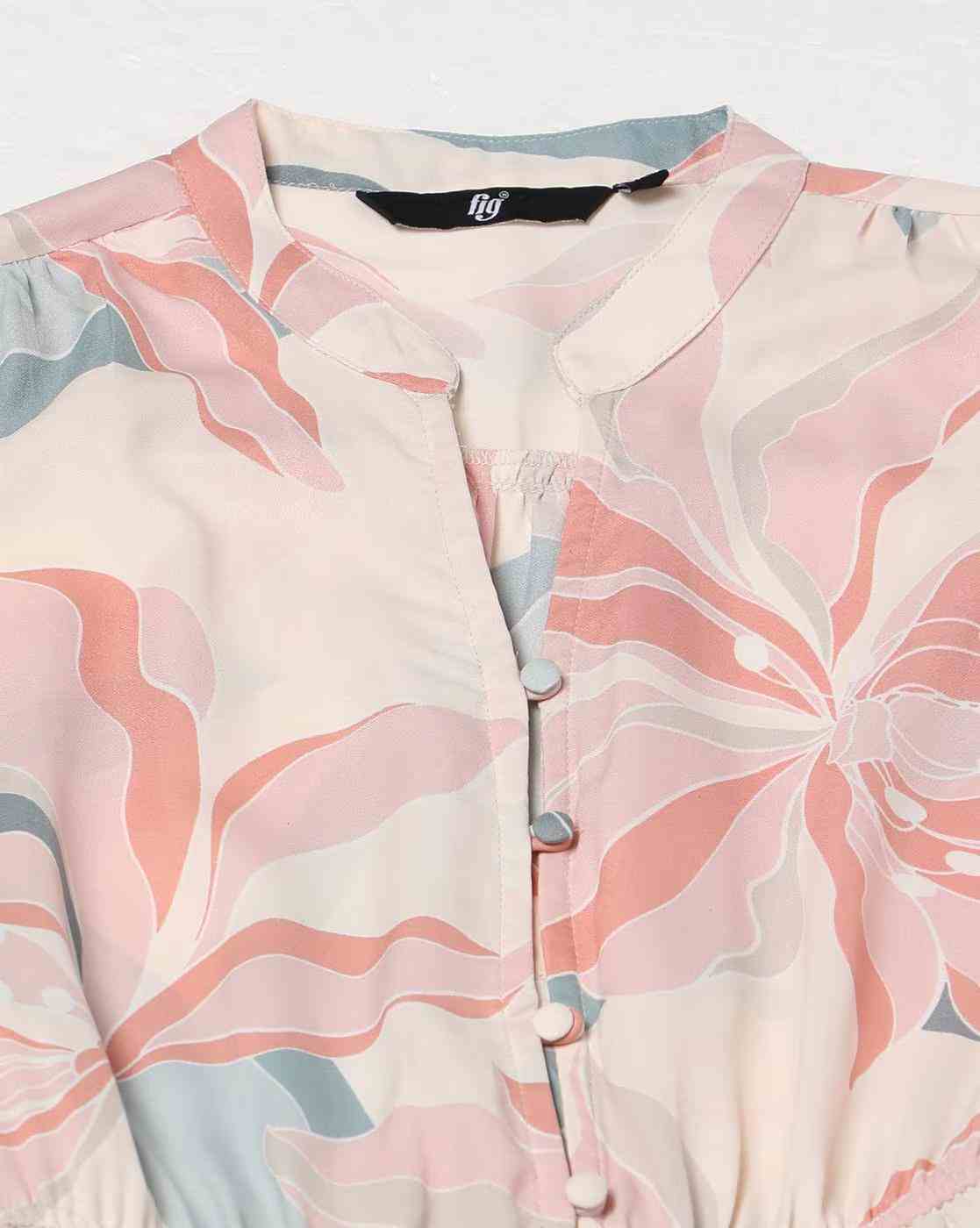 FIG | All-Over Floral Print Shirt Dress|4