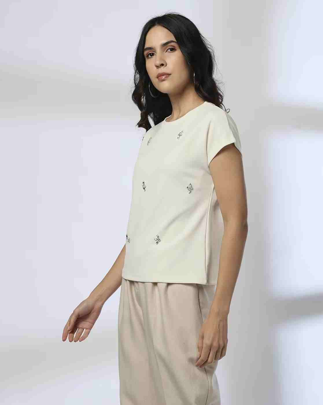 FIG | Women Round-Neck Relaxed Fit T-Shirt|1