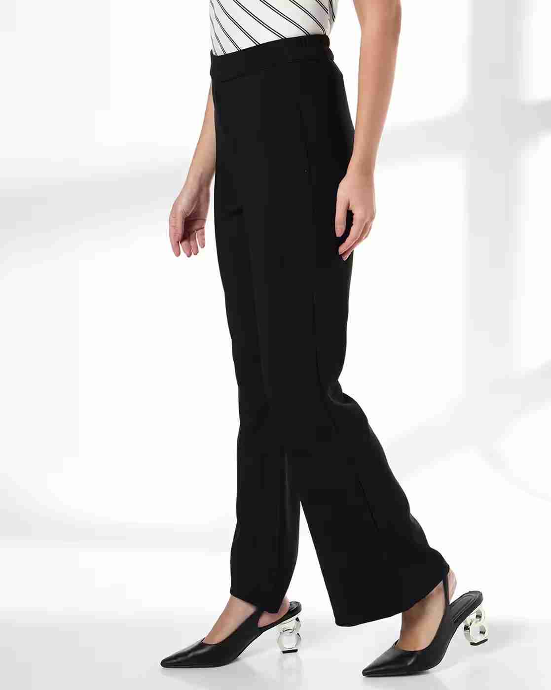 FIG | Women Wide-Leg Flat-Front Trousers|1