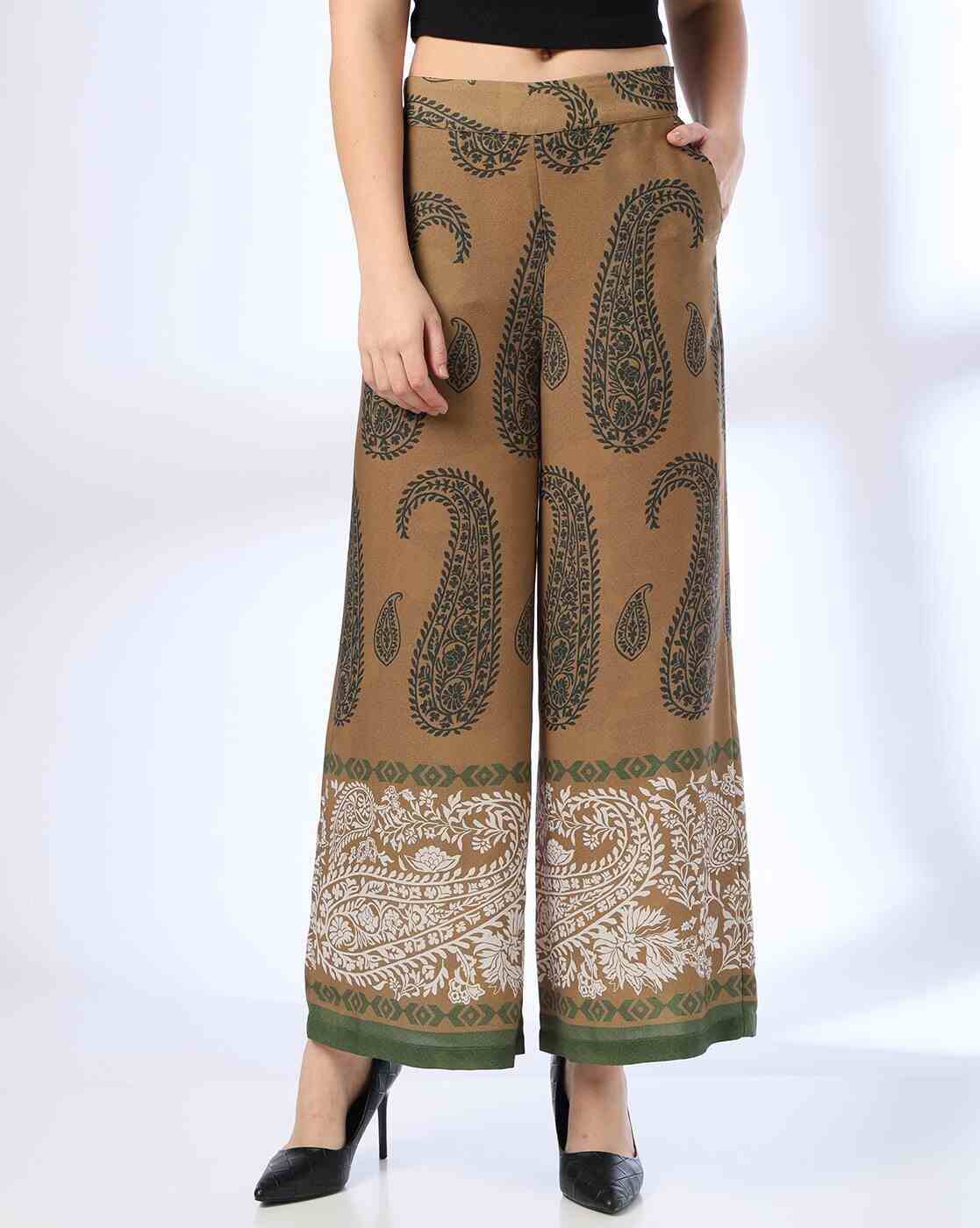 FIG | Women Paisley Print Wide-Leg Pants|0