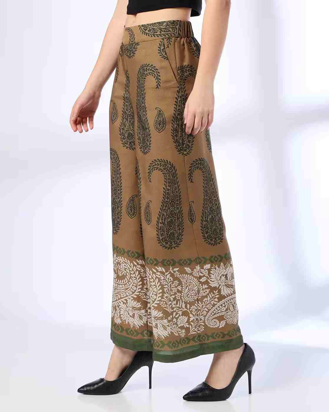 FIG | Women Paisley Print Wide-Leg Pants|1