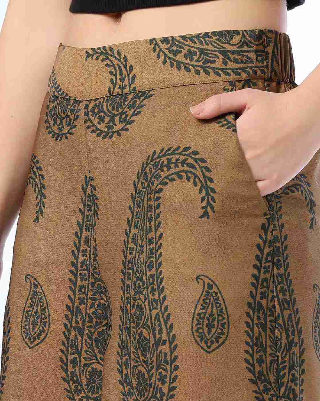 FIG | Women Paisley Print Wide-Leg Pants|3