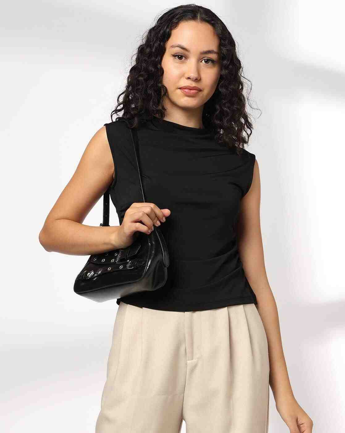 Women Regular Fit Crew-Neck Top