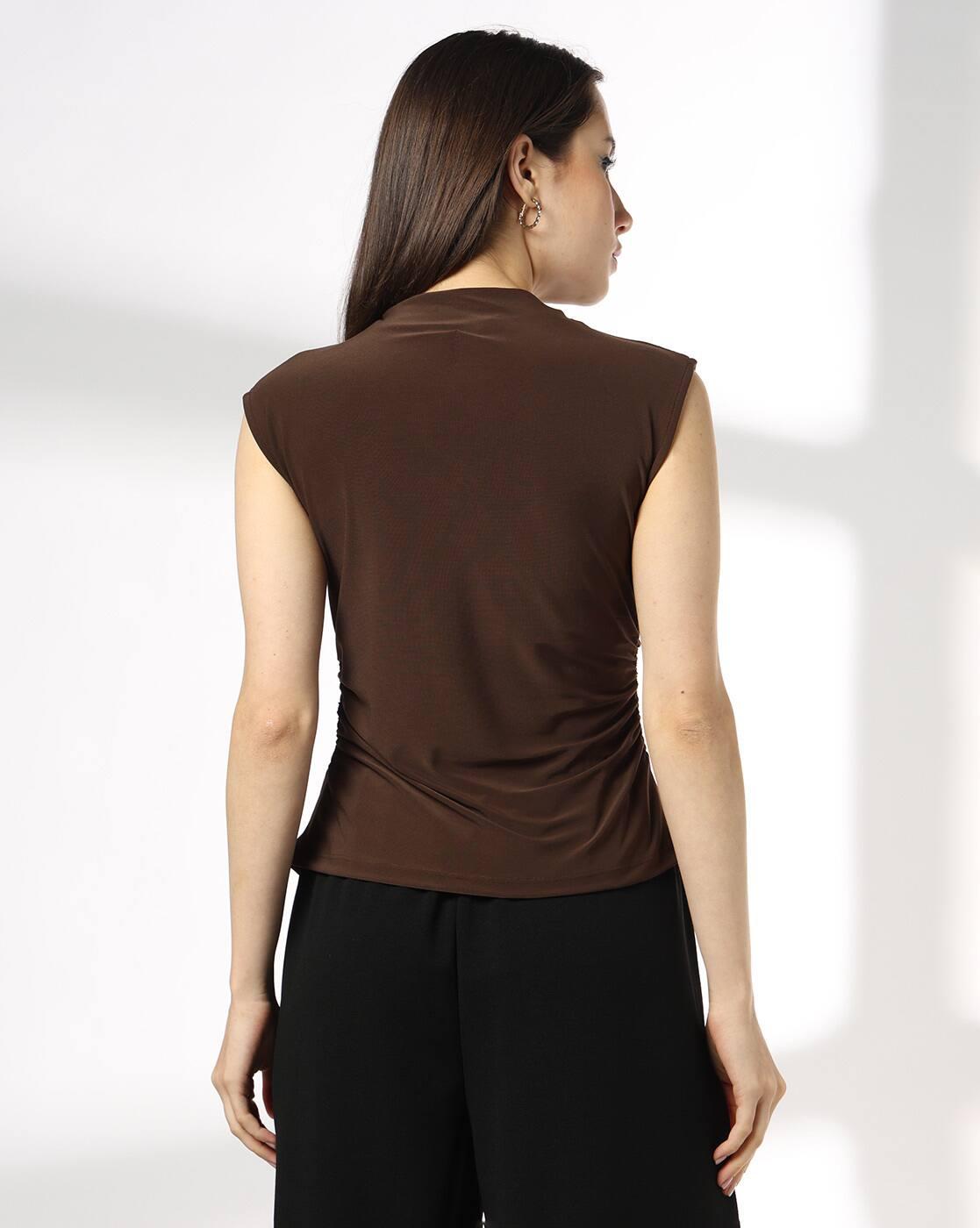 FIG | Women Regular Fit Crew-Neck Top|2