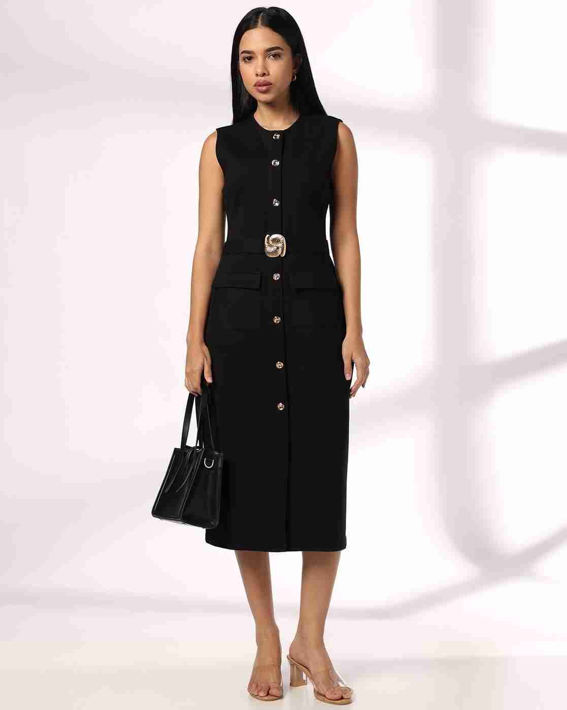 FIG | Women Belted Sheath Dress|0