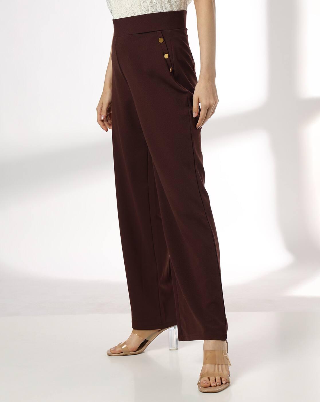 FIG | Women Regular Fit Flat-Front Pants|1