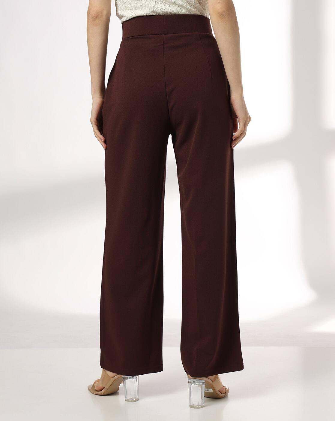 FIG | Women Regular Fit Flat-Front Pants|2