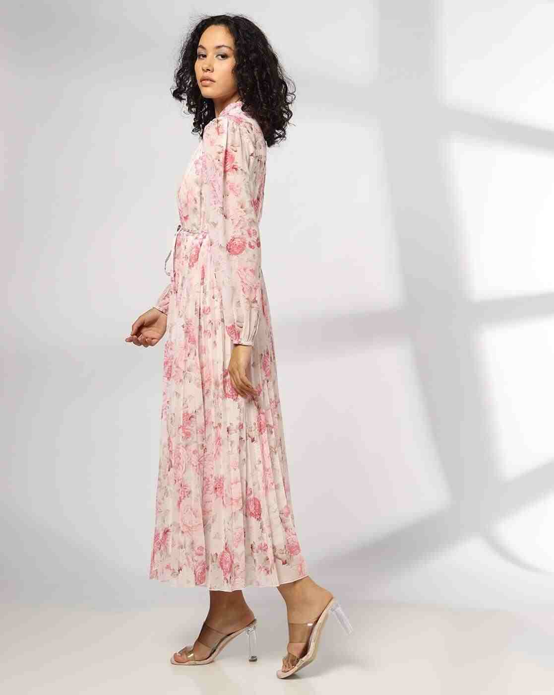 FIG | Women Floral Print Fit & Flare Dress|1