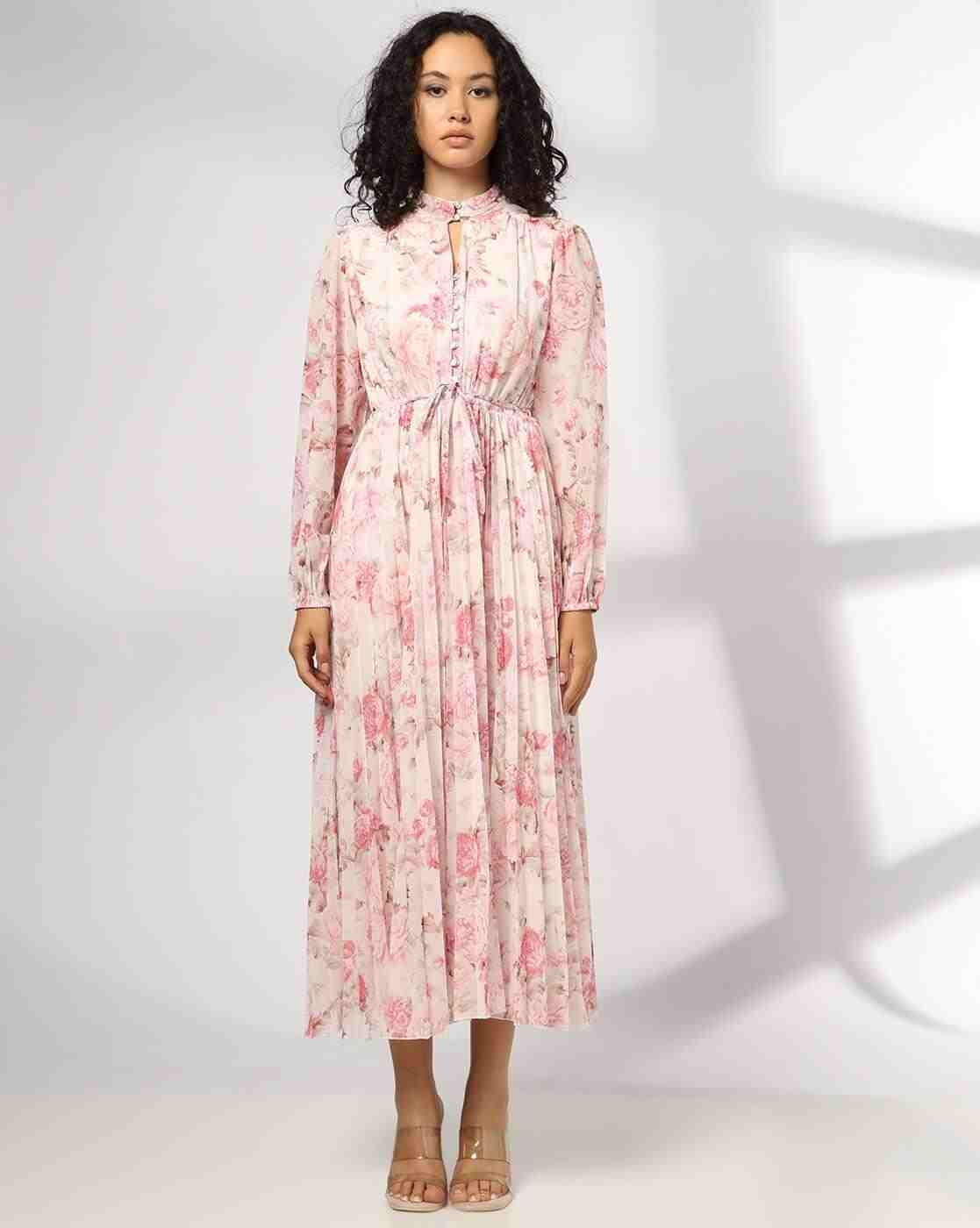 FIG | Women Floral Print Fit & Flare Dress|3