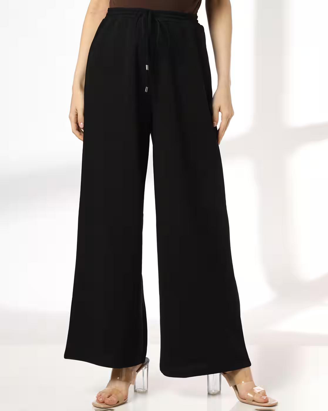 FIG | Women Wide-Leg Flat-Front Pants|0