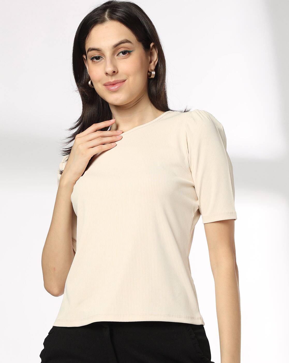 FIG | Women Ribbed Regular Fit Top|0