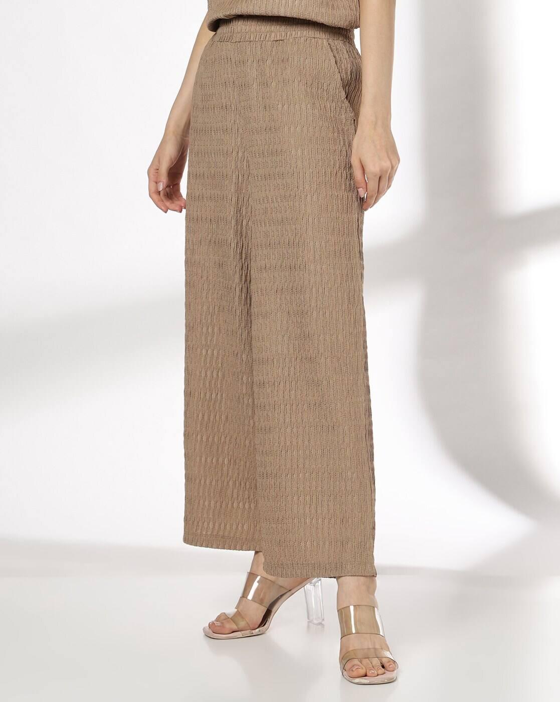 FIG | Women Patterned Wide-Leg Flat-Front Pants|1