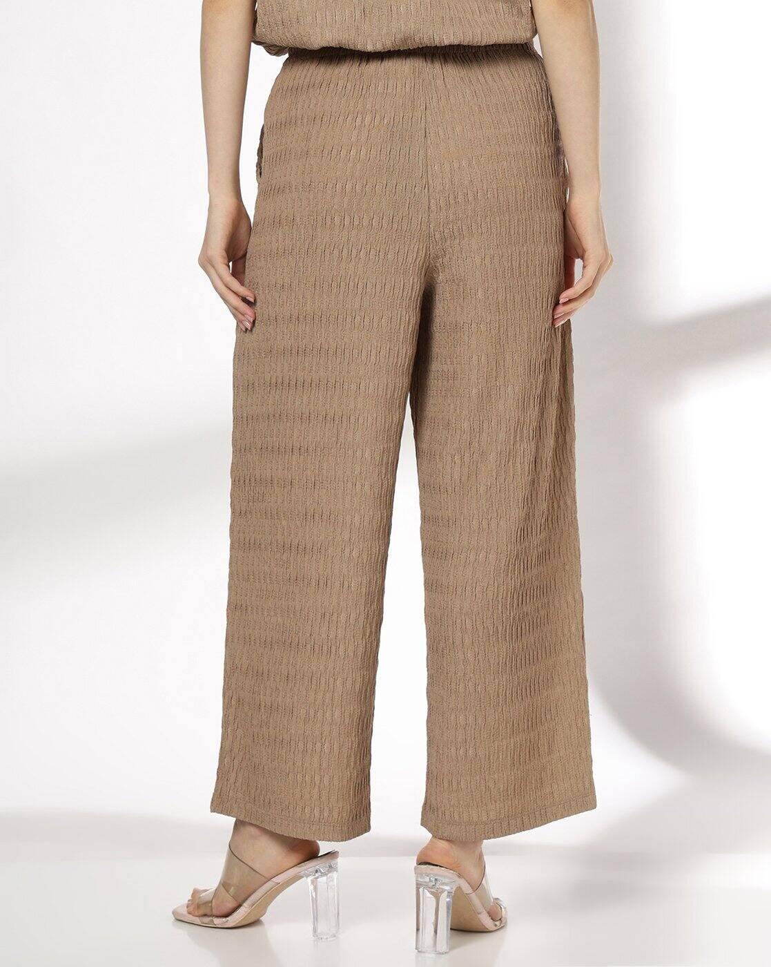 FIG | Women Patterned Wide-Leg Flat-Front Pants|2
