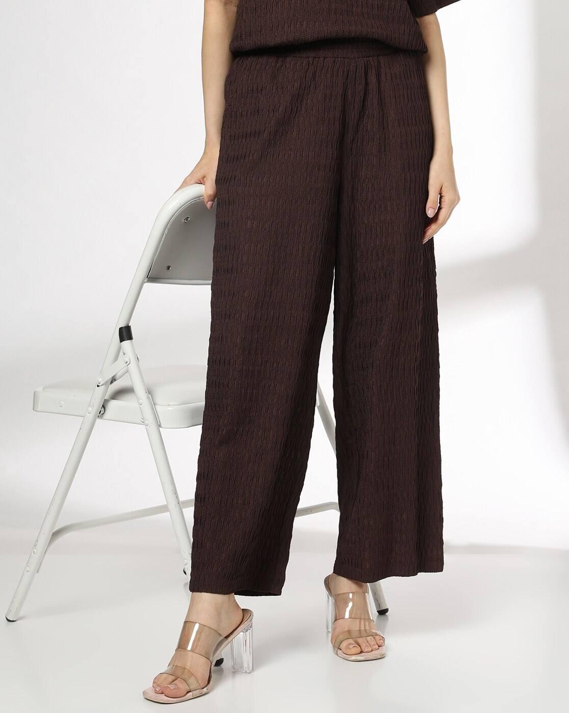 FIG | Women Patterned Wide-Leg Flat-Front Pants|0