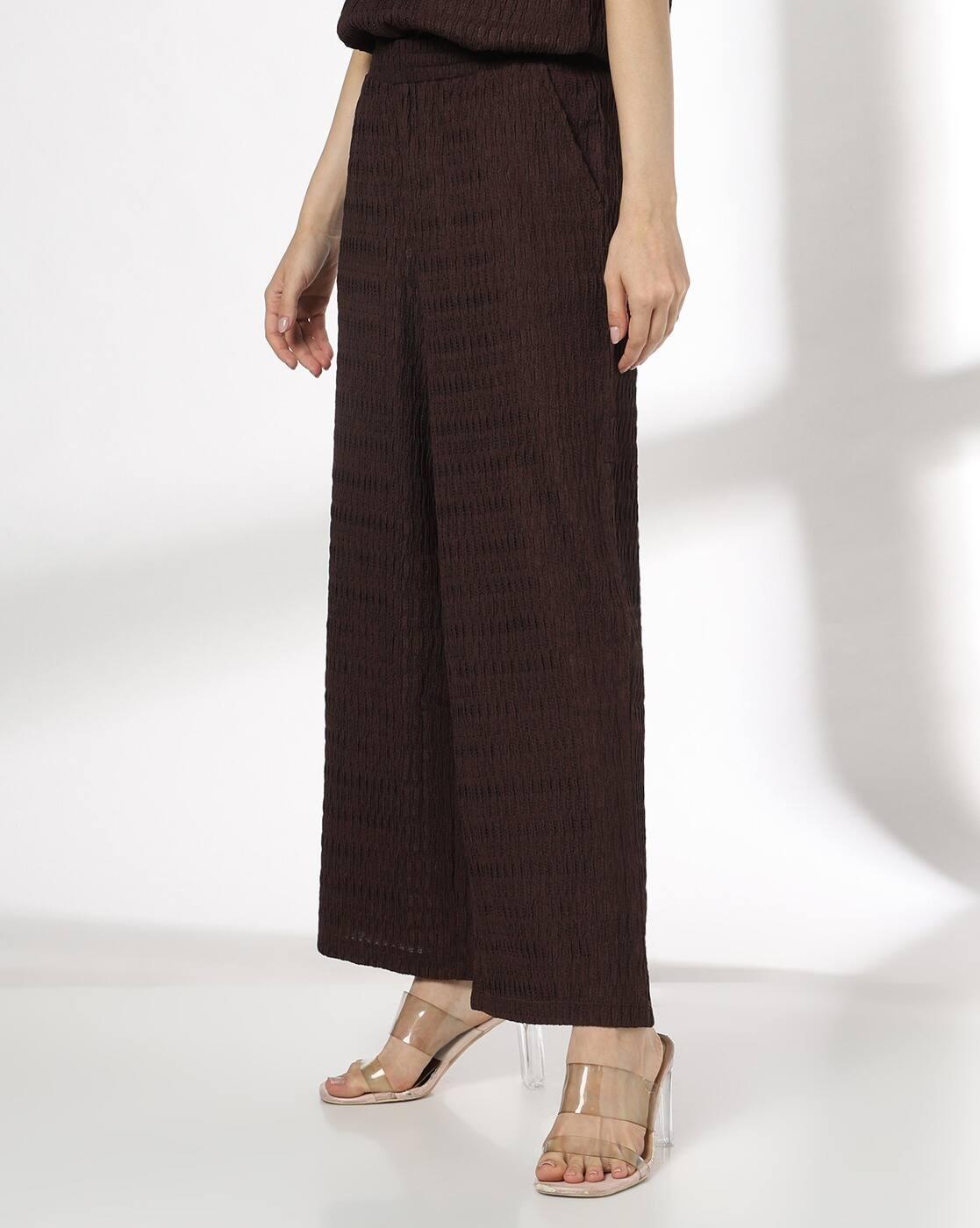 FIG | Women Patterned Wide-Leg Flat-Front Pants|1