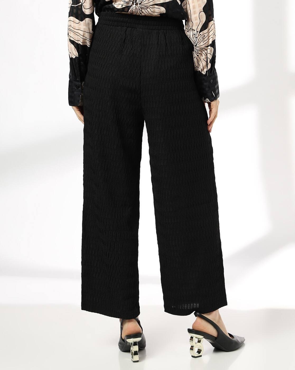 FIG | Women Patterned Wide-Leg Flat-Front Pants|2