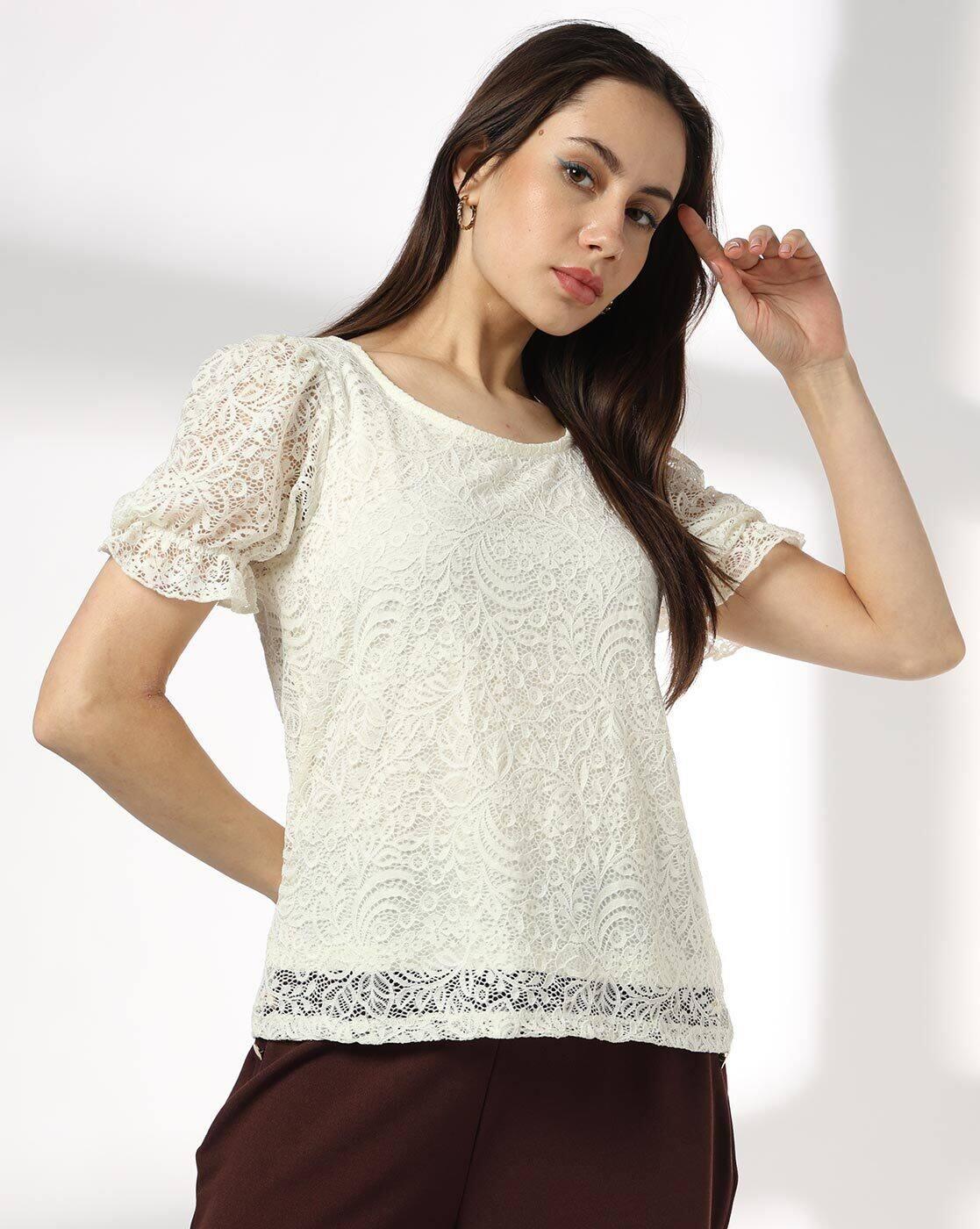 FIG | Women Lace Regular Fit Top|0