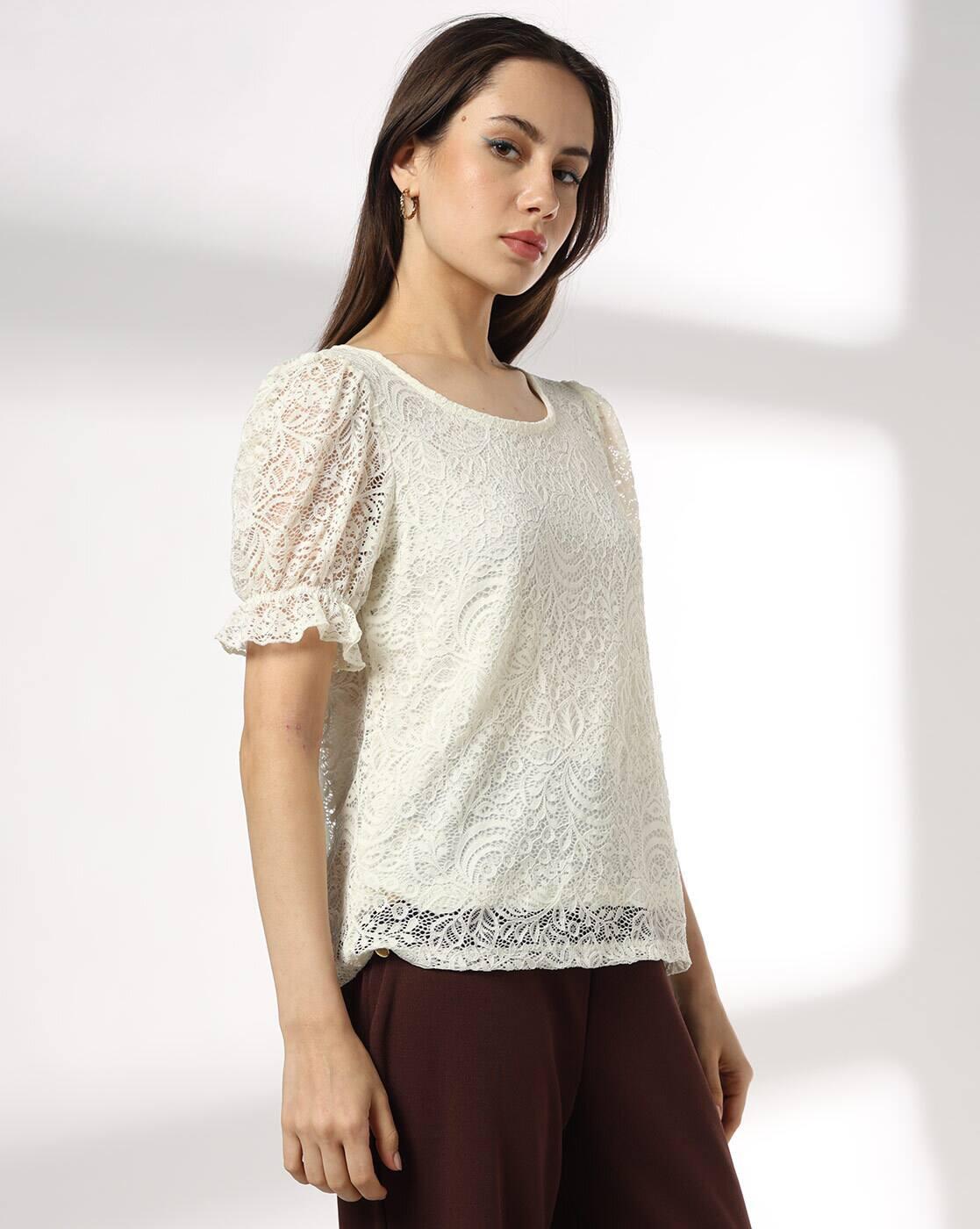 FIG | Women Lace Regular Fit Top|1