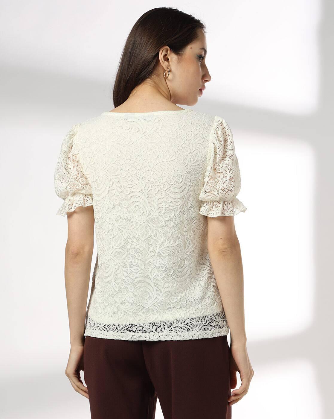 FIG | Women Lace Regular Fit Top|2