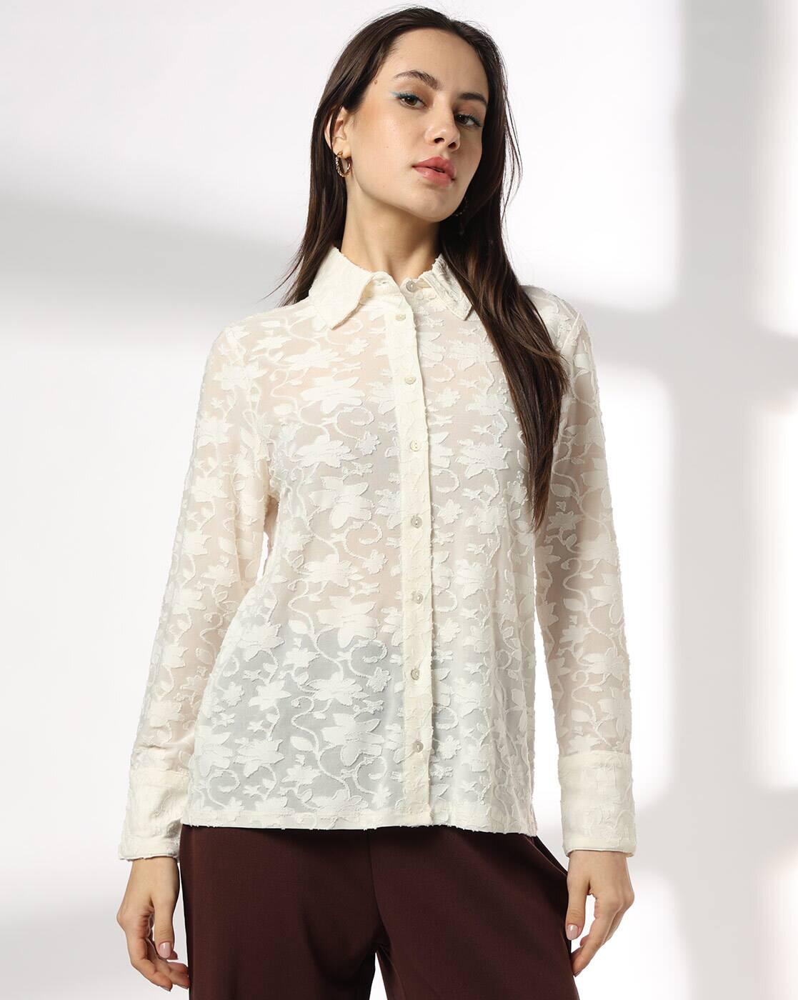 FIG | Women Lace Regular Fit Shirt|0