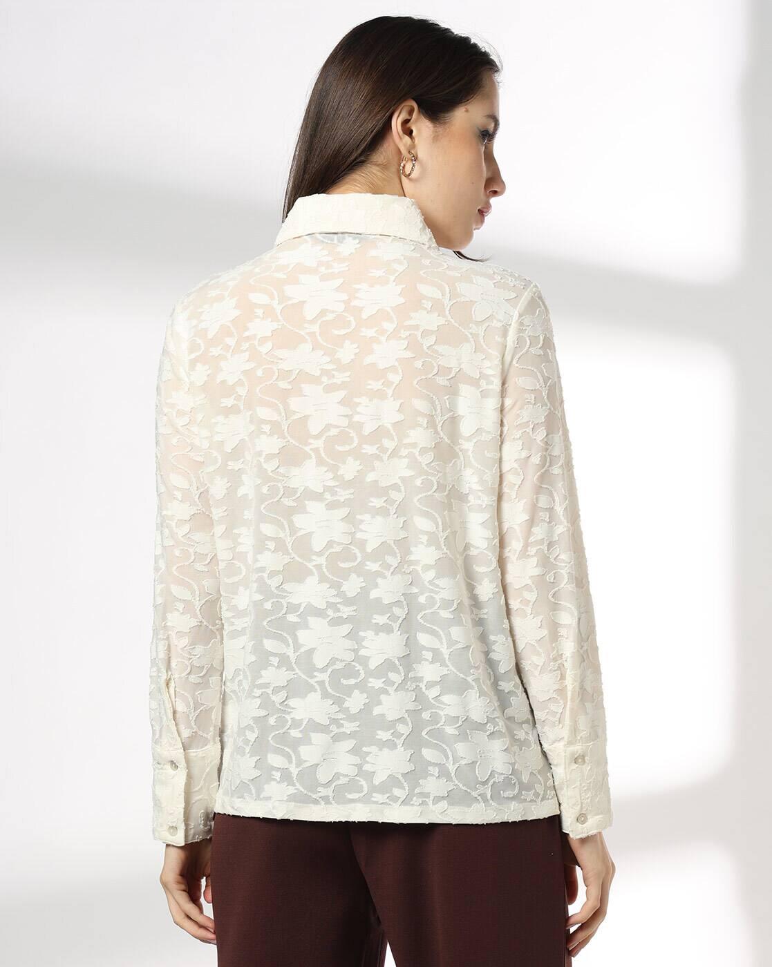 FIG | Women Lace Regular Fit Shirt|2