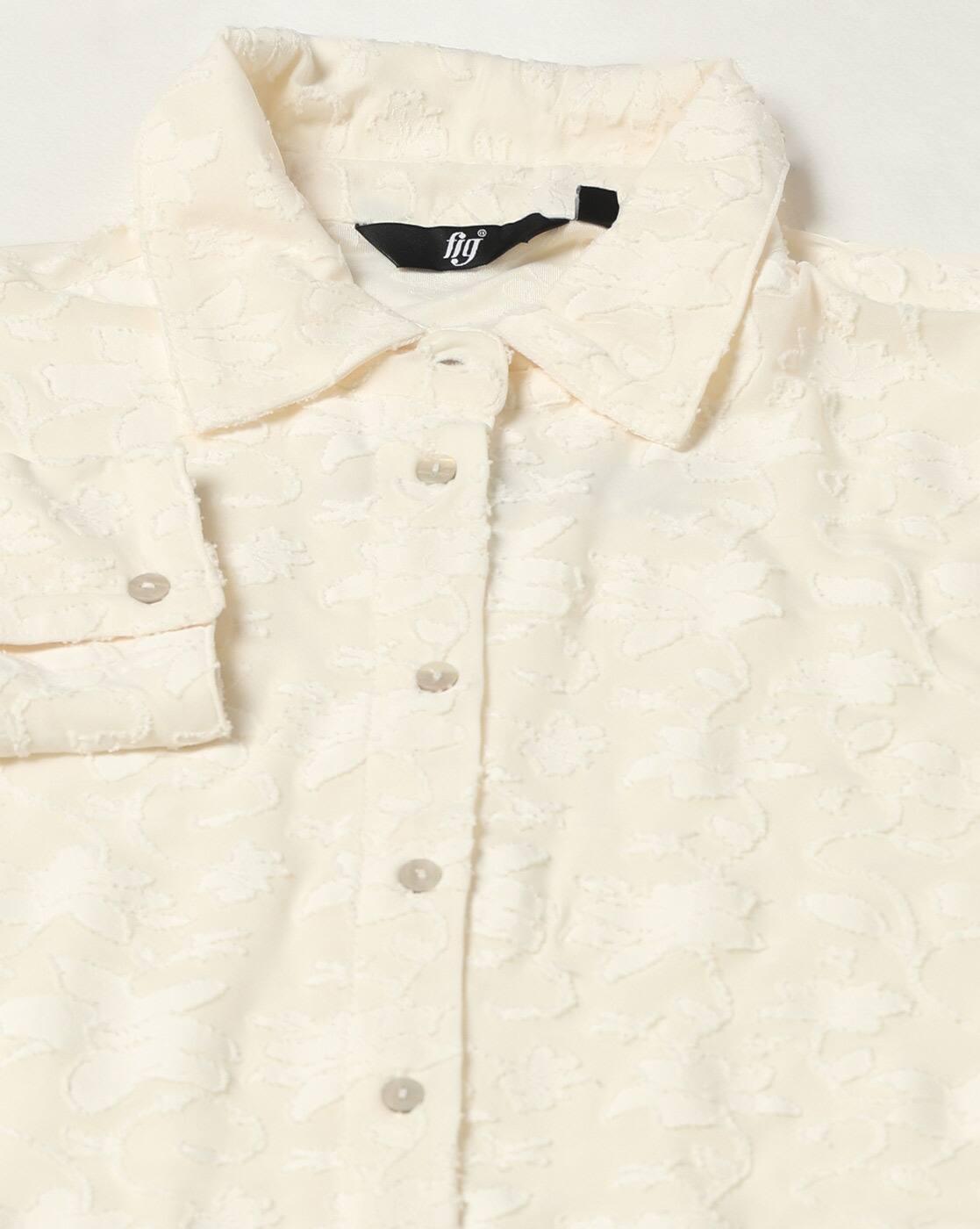 FIG | Women Lace Regular Fit Shirt|3