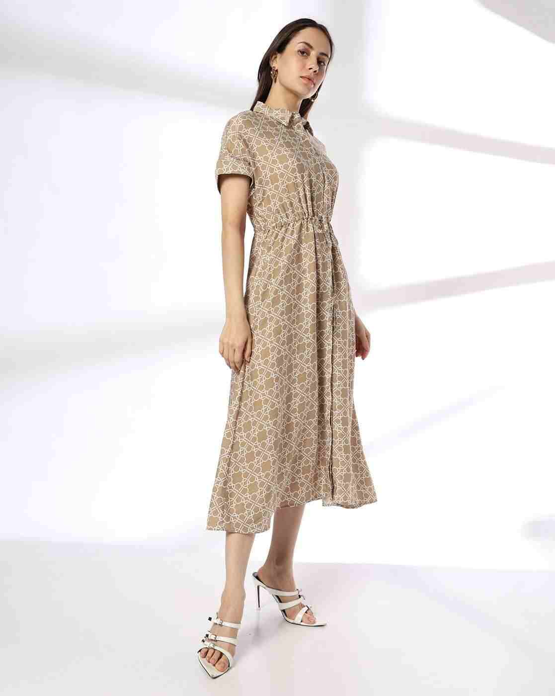 FIG | Men Geometric Print Shirt Dress|1