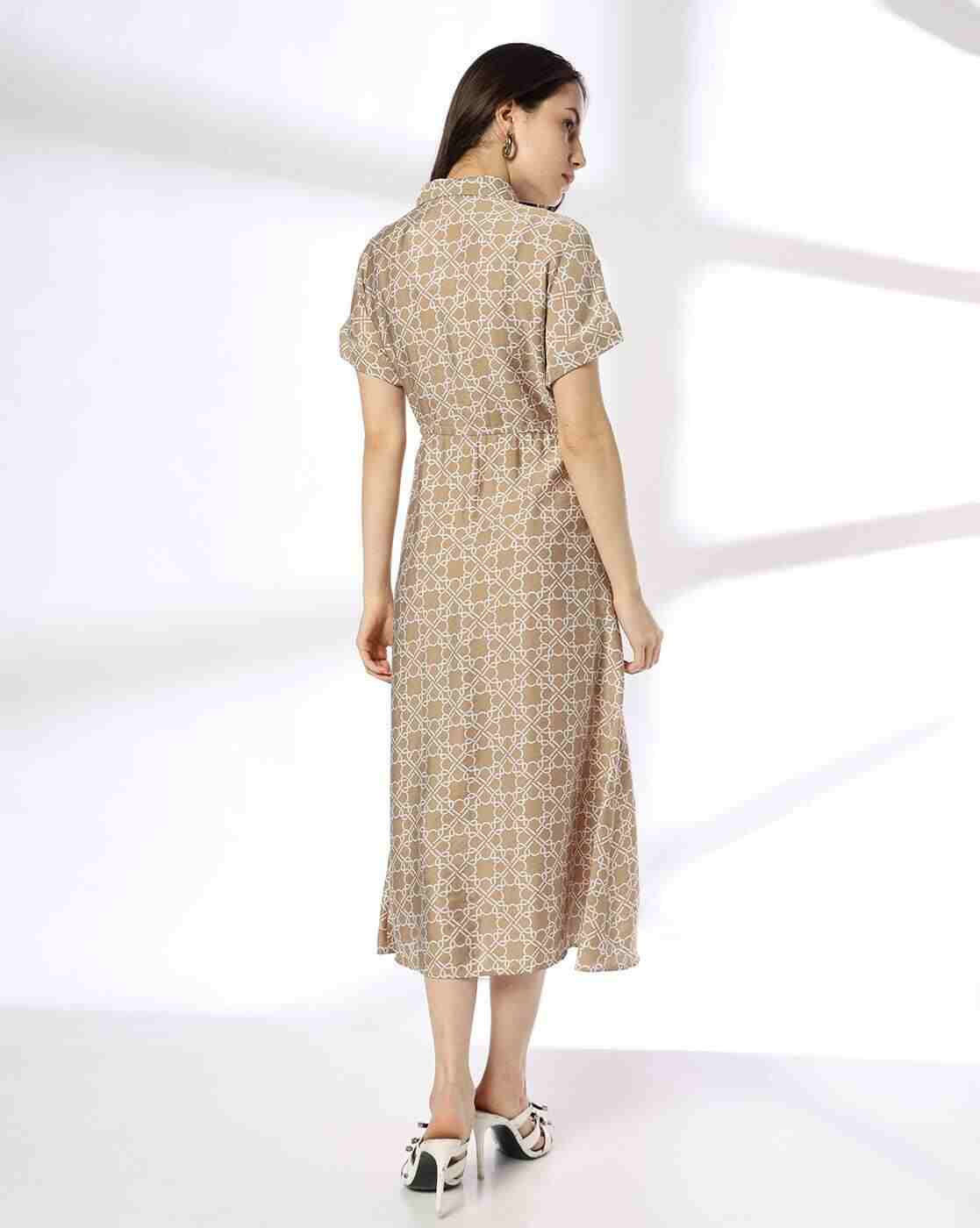 FIG | Men Geometric Print Shirt Dress|2