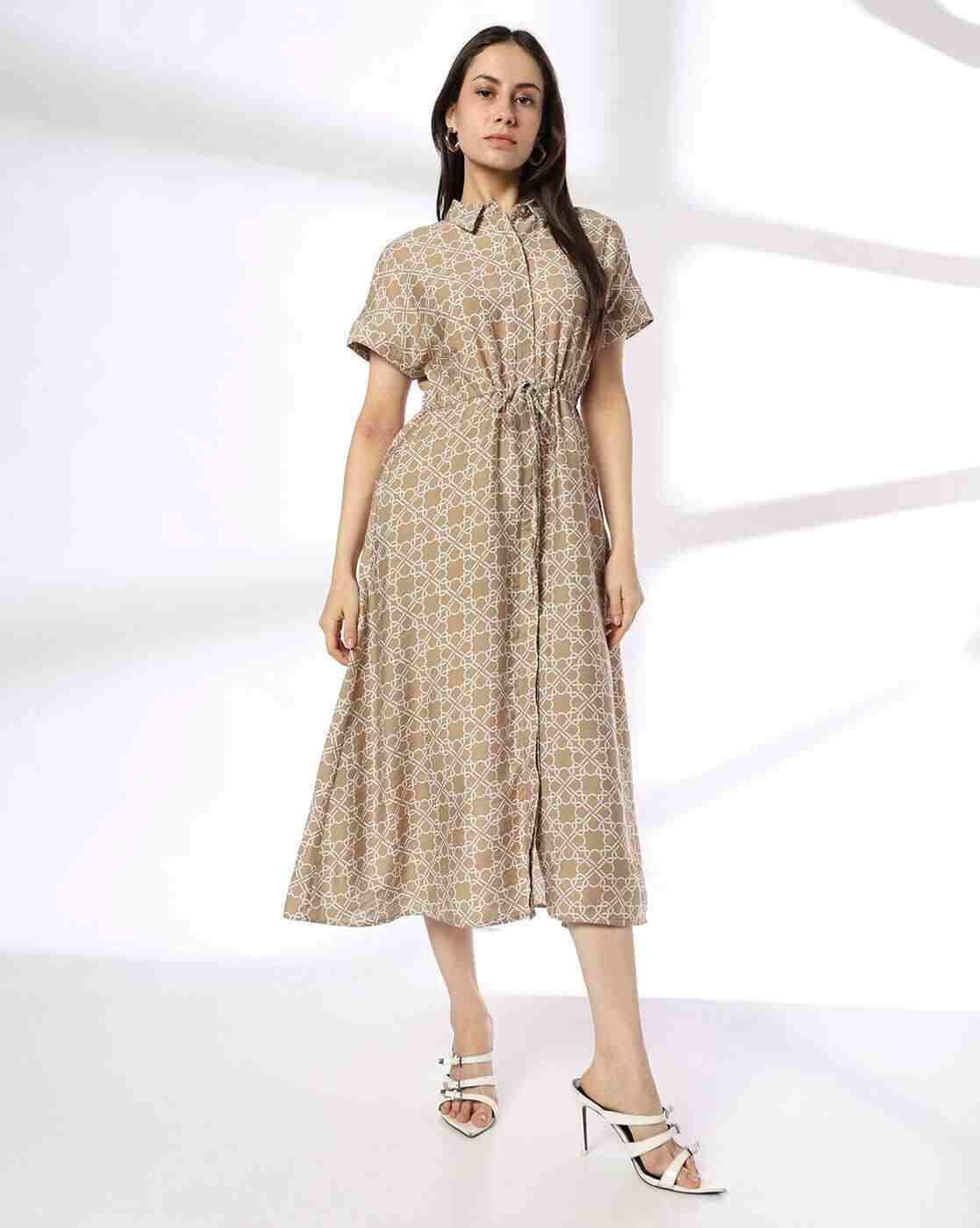 FIG | Men Geometric Print Shirt Dress|3