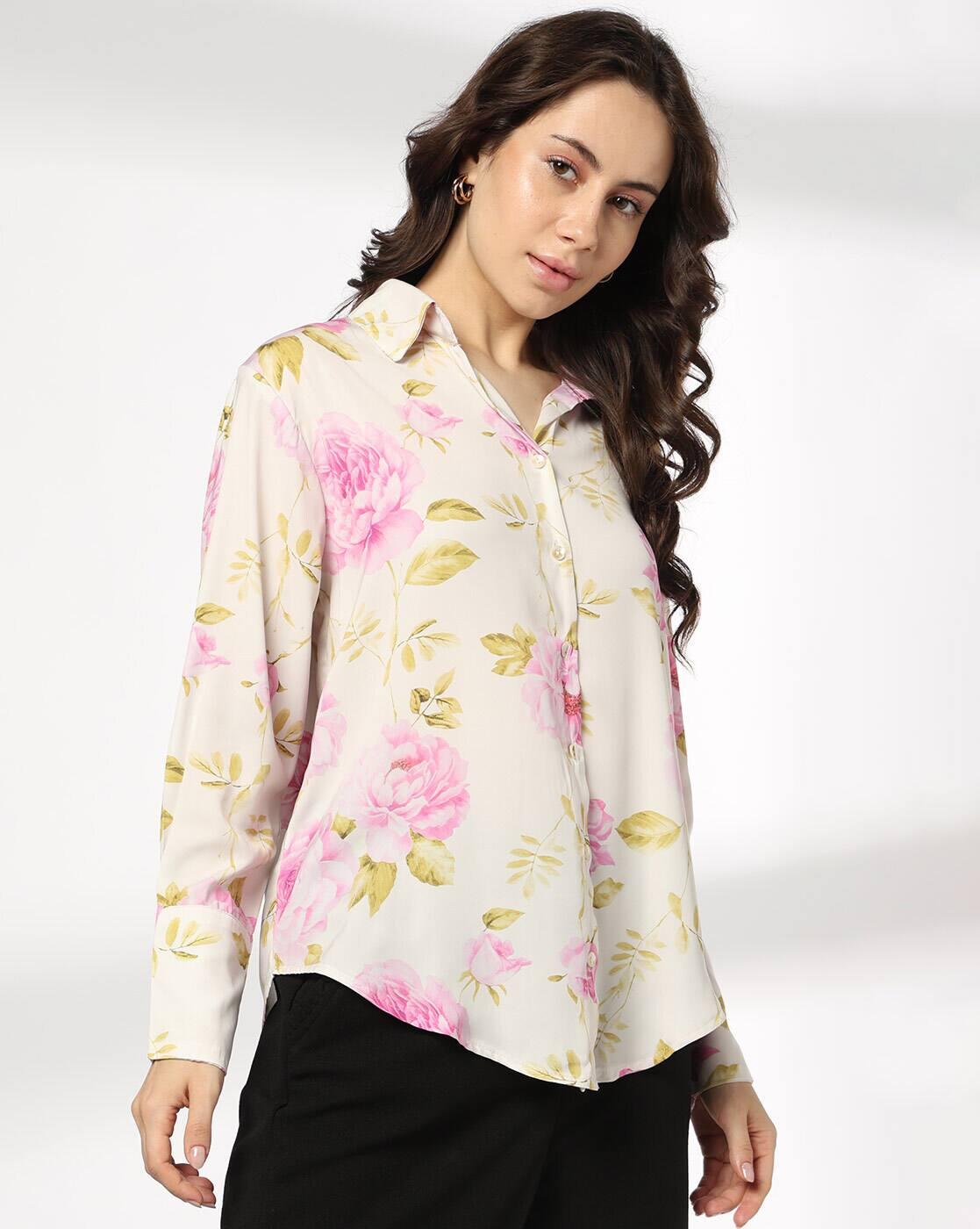 FIG | Women Floral Print Regular Fit Shirt|0