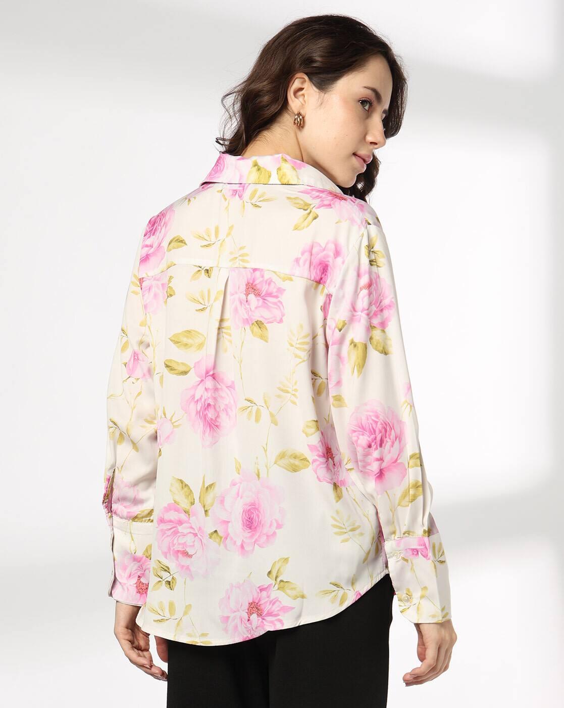 FIG | Women Floral Print Regular Fit Shirt|2