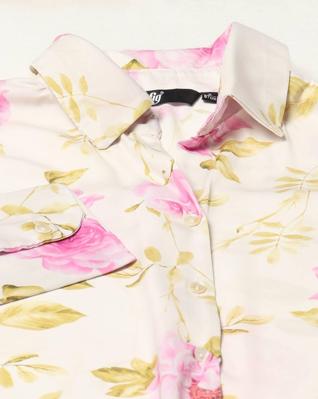 FIG | Women Floral Print Regular Fit Shirt|4