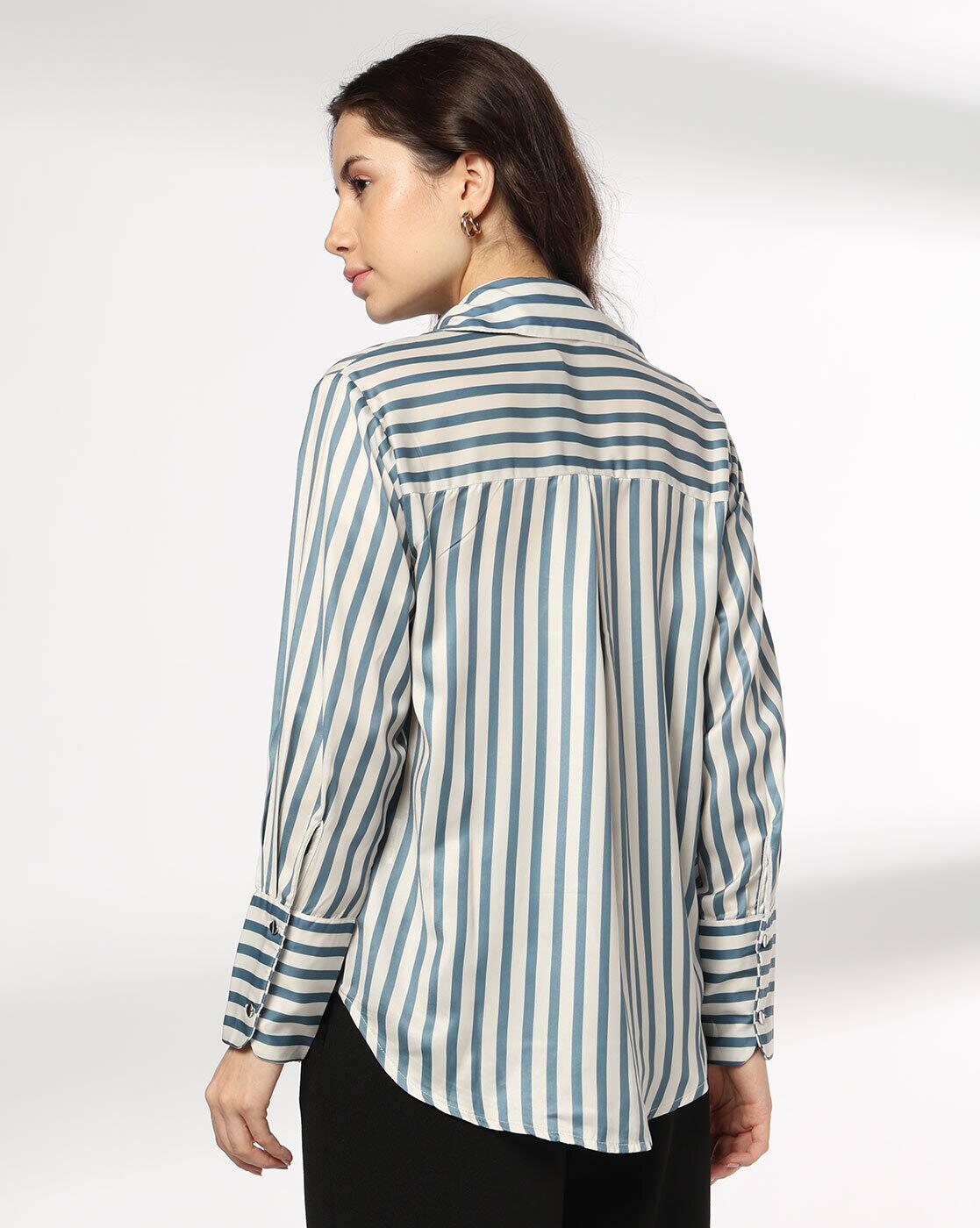 FIG | Women Stripes Regular Fit Shirt|2