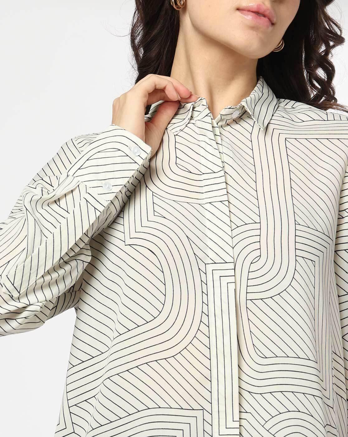FIG | Women Printed Regular Fit Classic Shirt|3