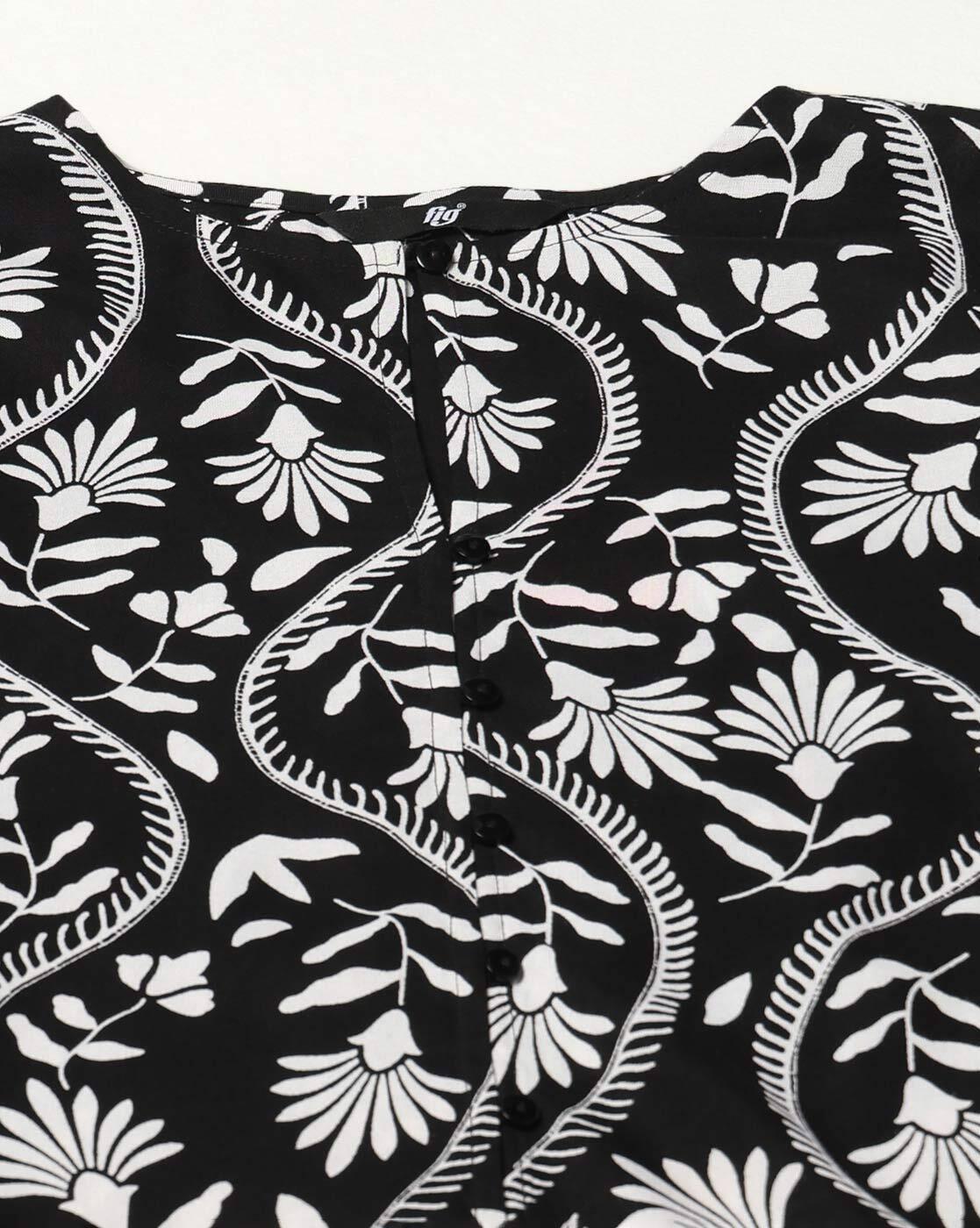 FIG | Women Floral Print Regular Fit Top|4